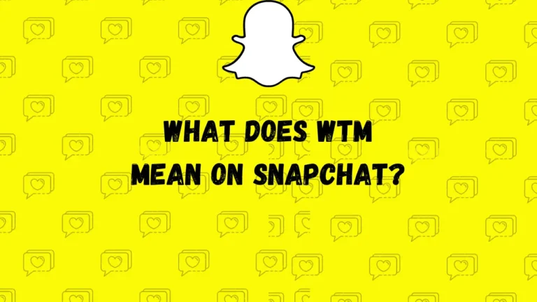 O que significa WTM no Snapchat?