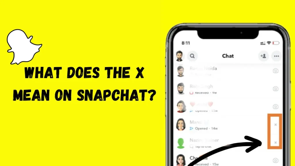O que significa "x" no Snapchat?