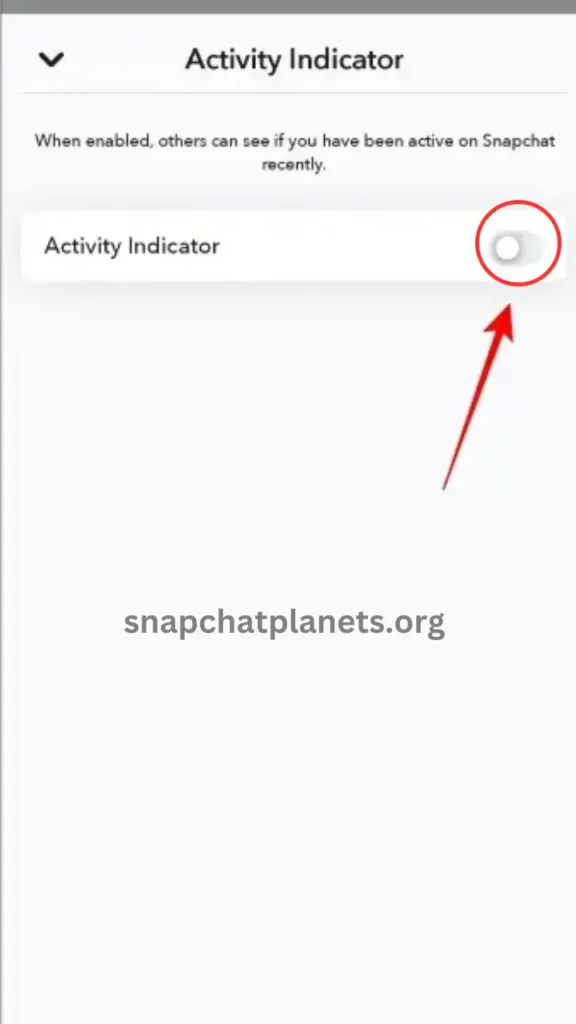 snapchat green dot disable 3